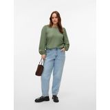 Vmcflower - Blouse - O-hals - Lange Mouwen - Ballonmouwen - Regular Fit
