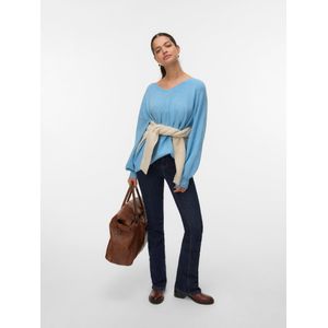 Vmleaf - Gebreide Pullover - V-Hals - Lange Mouwen - Oversized Fit