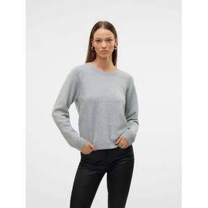 Gebreide Pullover - O-hals - Lange Mouwen - Glitterdetail - Regular Fit
