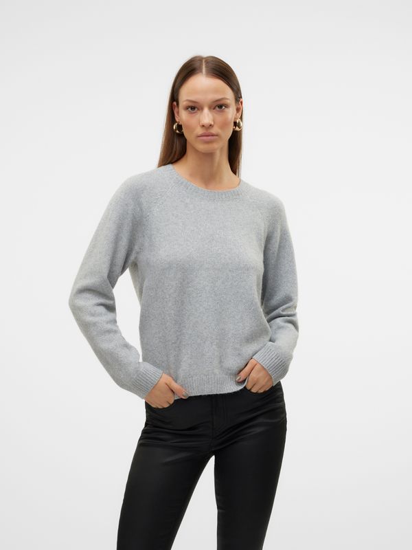 Gebreide Pullover - O-hals - Lange Mouwen - Glitterdetail - Regular Fit