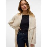 Vmliv - Gebreid Vest - V-Hals - Lange Mouwen - Lang