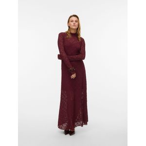 Vmluna - Lange Jurk - Maxi Lengte - Hoge Hals - Lange Mouwen