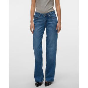 Vmvanessa - Wide Fit Jeans - Stonewash - Low Rise - Wide Leg Fit
