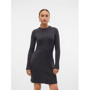 Vmcarma - Midi-jurk - Gebreide Jurk - O-hals - Lange Mouwen