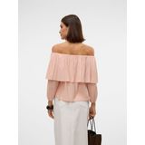 Blouse - Off-shoulder - Lange Mouwen - Regular Fit
