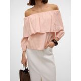 Blouse - Off-shoulder - Lange Mouwen - Regular Fit
