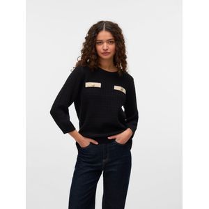 Vmharper - Gebreide Pullover - Knoop Detail - Regular Fit