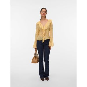 Vmsigne - Top - Hoge Hals - Lange Mouwen - Volumineuze Mouwen - Regular Fit