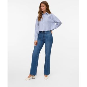 Vmsus - Overhemd - Blauw - Katoen - Lange Mouwen - Loose Fit