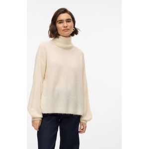 Vmmili - Gebreide Pullover - Rolkraag - Lange Mouwen - Ballonmouwen - Regular Fit