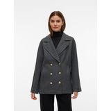 Vmfortune - Jas - Omkeerbaar - Lange Mouwen - Knoopsluiting met Dubbele Knopenrij