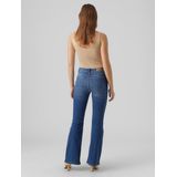Flared Fit Jeans - Stonewash - High Rise