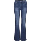 Flared Fit Jeans - Stonewash - High Rise