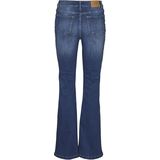 Flared Fit Jeans - Stonewash - High Rise