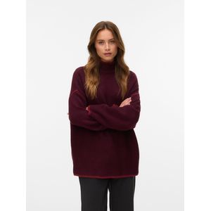 Vero Moda - Vmfan Ls Highneck Pullover - Winetasting - Dames