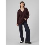 Vmanjastinna - Gebreide Pullover - V-Hals - Lange Mouwen - Ballonmouwen