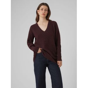 Vmanjastinna - Gebreide Pullover - V-Hals - Lange Mouwen - Ballonmouwen