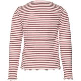 VERO MODA - Top - Roze - Katoen - O-hals met Lange Mouwen