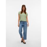 Vmbetty - High Rise Mom Fit Jeans - Stonewash