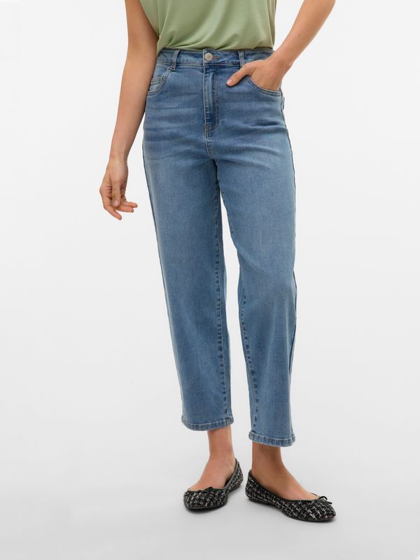 Vmbetty - High Rise Mom Fit Jeans - Stonewash