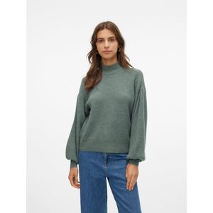 Vmnewrubellefile - Gebreide Pullover - Hoge Hals - Lange Mouwen - Ballonmouwen