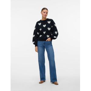 Vmfoaloe - Gebreide Pullover - O-hals - Lange Mouwen - Regular Fit