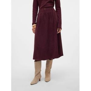 Vmvienna - High Waist - Midi-rok - Corduroy