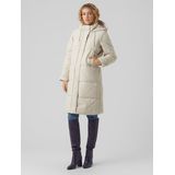 Vero Moda - VMMARGARET LONG COAT GA - Dames Jas - Oatmeal