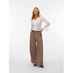 Blouse - V-Hals - Lange Mouwen - Ruches - Regular Fit