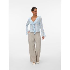 Vmsigne - Top - Hoge Hals - Lange Mouwen - Volumineuze Mouwen - Regular Fit