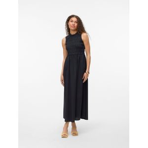 Vmann - Midi-jurk - Zwart - Katoen