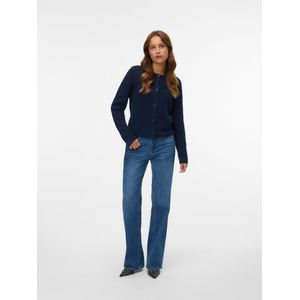 Vero Moda - VMNOVAH LS O-NECK BUTTON CARDI GA NOOS - Vest - Navy Blazer