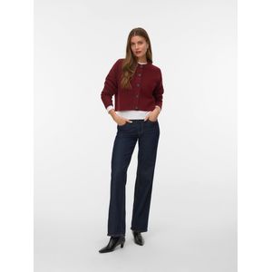 Vmbang - Gebreid Vest - O-hals - Lange Mouwen - Knoopsluiting