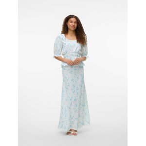 Vmsomya - Rok - Stroken - Zwart - Katoen - Elastische Tailleband