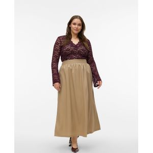 Vmdea - Top - V-Hals - Lange Mouwen - Kanten Detail - Tight Fit