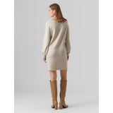 Vmlefile - Korte Jurk - Gebreide Jurk - Knielengte - Lange Mouwen - Regular Fit