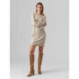Vmlefile - Korte Jurk - Gebreide Jurk - Knielengte - Lange Mouwen - Regular Fit