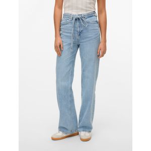 Vmtessa - High Rise Wide Leg Fit Jeans - Stonewash - Wide Fit