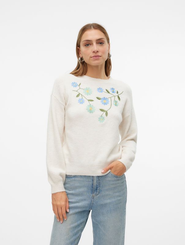 Vmalina - Gebreide Pullover - O-hals - Lange Mouwen - Regular Fit