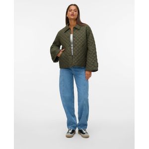 Vmholte - Gequilte Jas - Kort - Lange Mouwen - Knoopsluiting - Voorzakken - Volledig Gevoerd