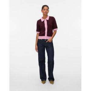 Vmsally - Gebreid Vest - Regular Fit - Overhemdkraag - Knoopdetail