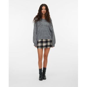 Vero Moda - Vmlollipop Ls V-neck - Pullover - Medium Grey Melange