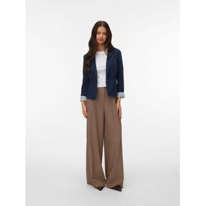 Vmharuki - Blazer - Kort - Slim Fit - Omkeerbare Hals - All-over Print Polyester Voering