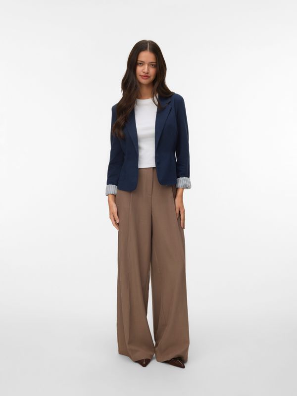 Vmharuki - Blazer - Kort - Slim Fit - Omkeerbare Hals - All-over Print Polyester Voering