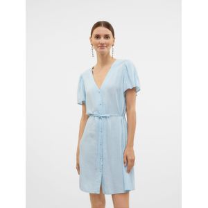 Vmlinn - Korte Jurk - V-Hals - Lange Mouwen - Regular Fit