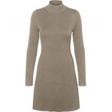Tricot Jurk - Gebreid - Hoge Hals - Lange Mouwen - Regular Fit