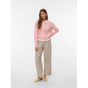 Vmsaia - Gebreid Vest - O-hals - Lange Mouwen - Regular Fit