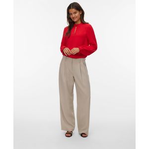 Vmalva - Top - Hoge Hals - Lange Mouwen - Regular Fit - Ruches