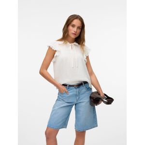 Top - V-Hals - Mouwloos - Ruches - Regular Fit