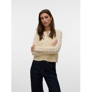 Vmpaola - Gebreid Vest - Regular Fit - O-hals - Lange Mouwen - Drukknoopsluiting